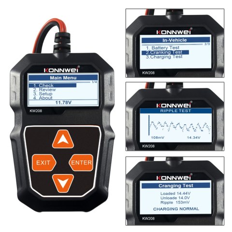 Miernik baterii Konnwei KW208 Miernik baterii Konnwei KW208