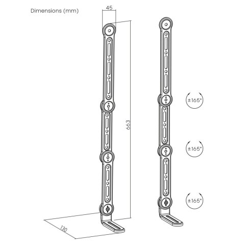 Uchwyt VESA na soundbar uniwersalny Maclean, 15kg max, MC-335 Uchwyt VESA na soundbar uniwersalny Maclean, 15kg max, MC-335