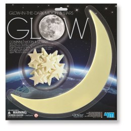 Glowing gwiazdy i księżyc