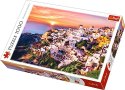 Puzzle 1000 elementów zachód słońca nad santorini
