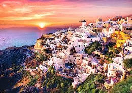 Puzzle 1000 elementów zachód słońca nad santorini