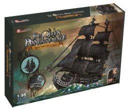 Puzzle 3d duży zestaw okręt piracki zemsta królow