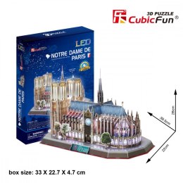 Puzzle 3d notre dame (Światło)