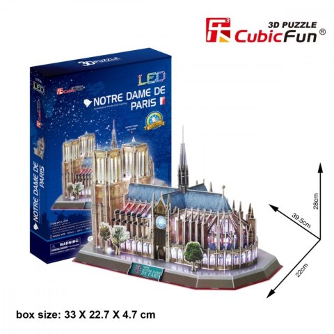 Puzzle 3d notre dame (Światło) Puzzle 3d notre dame (Światło)