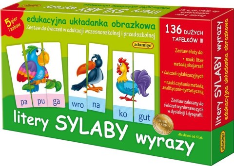 Zestaw edukacyjny litery sylaby wyrazy Zestaw edukacyjny litery sylaby wyrazy