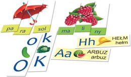Zestaw edukacyjny litery sylaby wyrazy