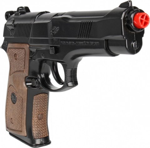 Gonher metalowy pistolet policyjny 8 naboi Gonher metalowy pistolet policyjny 8 naboi