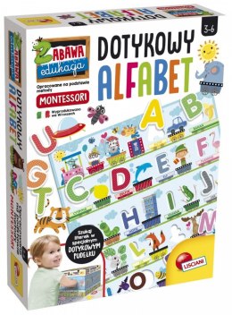 Gra montessori dotykowy alfabet