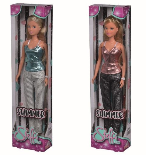 Lalka steffi w błyszczącym kostiumie, 2 rodzaje