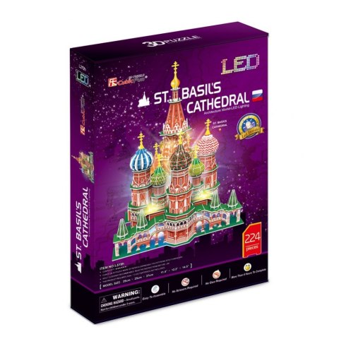 Puzzle 3d led katedra Św. bazylego Puzzle 3d led katedra Św. bazylego