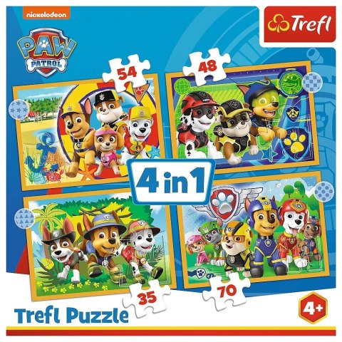 Puzzle 4w1 wakacyjny psi patrol Puzzle 4w1 wakacyjny psi patrol