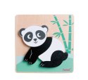 Układanka drewniana zwierzątka panda