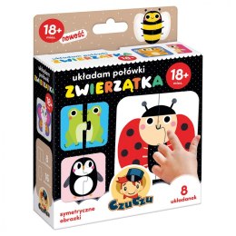 Układanka układam polówki - zwierzątka