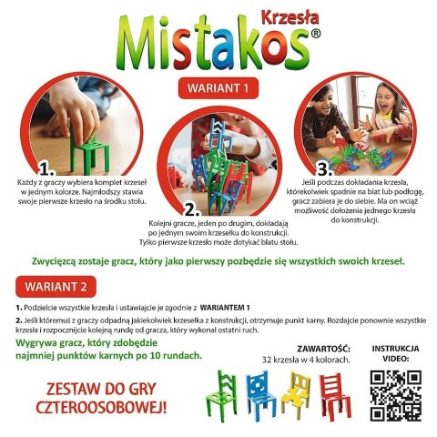 Gra mistakos krzesła 4 osoby Gra mistakos krzesła 4 osoby