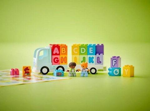 Klocki duplo 10421 ciężarowka z alfabetem Klocki duplo 10421 ciężarowka z alfabetem