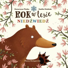 Książeczka rok w lesie. niedźwiedź