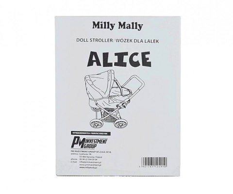 Wózek dla lalek alice prestige miętowy Wózek dla lalek alice prestige miętowy