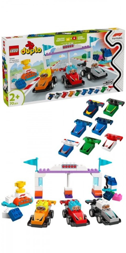 Klocki duplo 10445 bolidy i kierowcy f1 Klocki duplo 10445 bolidy i kierowcy f1