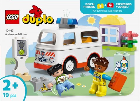 Klocki duplo 10447 karetka z kierowcą Klocki duplo 10447 karetka z kierowcą