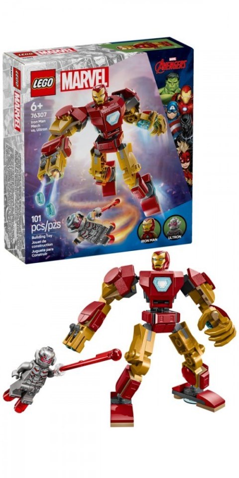 Klocki super heroes 76307 mech iron mana kontra ultron Klocki super heroes 76307 mech iron mana kontra ultron
