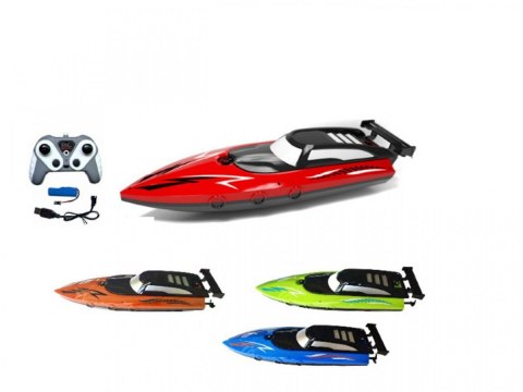 Motorówka r/c z ładowarką usb 4 kolory mix Motorówka r/c z ładowarką usb 4 kolory mix