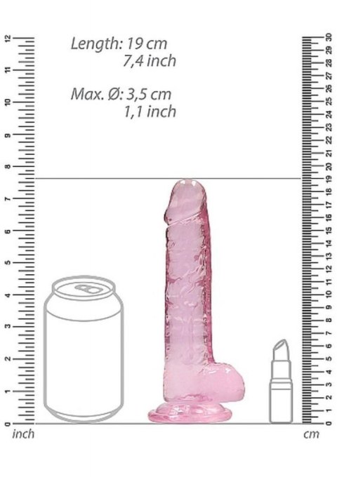 7"" / 18 cm Realistic Dildo With Balls - Pink 7"" / 18 cm Realistic Dildo With Balls - Pink