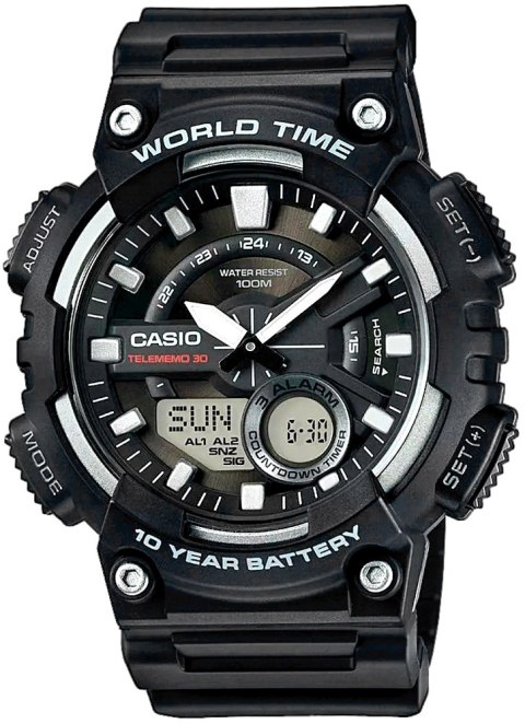 Zegarek Męski CASIO Gerton AEQ-110W-1AVDF + BOX Zegarek Męski CASIO Gerton AEQ-110W-1AVDF + BOX