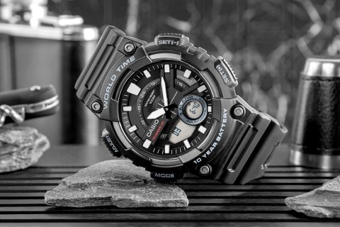 Zegarek Męski CASIO Gerton AEQ-110W-1AVDF + BOX Zegarek Męski CASIO Gerton AEQ-110W-1AVDF + BOX