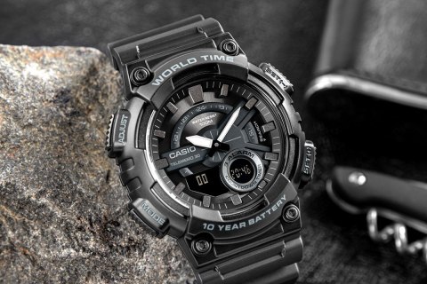 Zegarek Męski CASIO Gerton AEQ-110W-1BVDF + BOX Zegarek Męski CASIO Gerton AEQ-110W-1BVDF + BOX