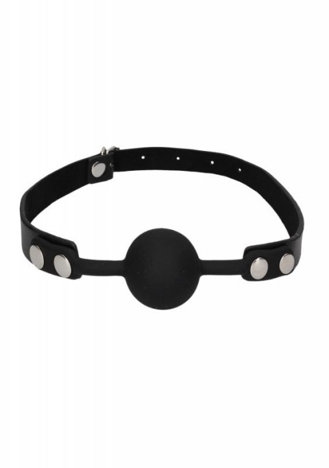 Silicone Ball Gag - with Adjustable Bonded Leather Straps Silicone Ball Gag - with Adjustable Bonded Leather Straps