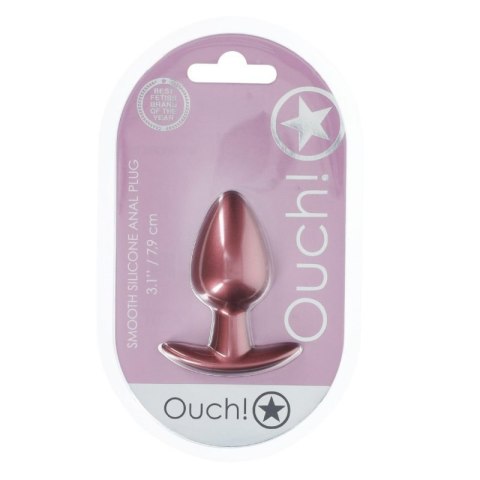 Smooth Silicone Anal Plug - Medium - 3.1 / 7,9 cm - Rose Gold Smooth Silicone Anal Plug - Medium - 3.1 / 7,9 cm - Rose Gold