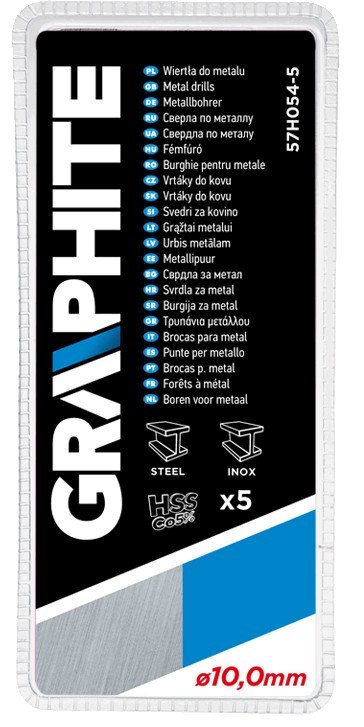 Wiertła do metalu HSS-Co 10.0 mm, 5 szt. Wiertła do metalu HSS-Co 10.0 mm, 5 szt.