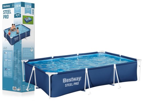 Basen Ogrodowy Stelażowy 300 cm x 201 cm x 66 cm Bestway 56404 Basen Ogrodowy Stelażowy 300 cm x 201 cm x 66 cm Bestway 56404