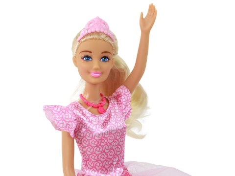 Lalka Dla Dzieci Anlily Księżniczka Długie Blond Włosy Tiara Różowa Suknia Lalka Dla Dzieci Anlily Księżniczka Długie Blond Włosy Tiara Różowa Suknia