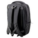 Plecak Miejski Biznesowy USB Pas Piersiowy Czarny 26L
