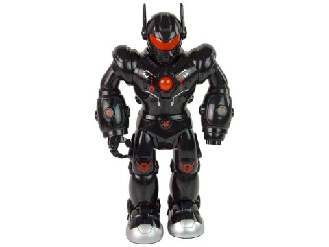 Robot Interaktywny Chodzi Dźwięk Świeci Czarny Robot Interaktywny Chodzi Dźwięk Świeci Czarny