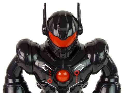 Robot Interaktywny Chodzi Dźwięk Świeci Czarny Robot Interaktywny Chodzi Dźwięk Świeci Czarny