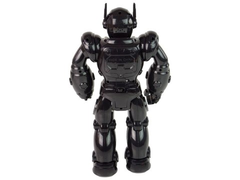Robot Interaktywny Chodzi Dźwięk Świeci Czarny Robot Interaktywny Chodzi Dźwięk Świeci Czarny