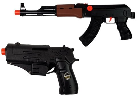 Zestaw Policjanta Dla Dzieci S.W.A.T Pistolety Kask Czarny Zestaw Policjanta Dla Dzieci S.W.A.T Pistolety Kask Czarny
