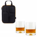 ETUI NA BUTELKĘ I 2 SZKLANKI DO WHISKY URODZINY