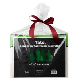 ZESTAW GRZYBIARZA DLA TATY - KOSZ DO GRZYBÓW, NÓŻ DO GRZYBÓW, ĆZAPKA, TORBA