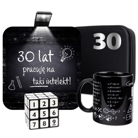 ZESTAW PREZENTOWY DLA GENIUSZA - PREZENT NA 30 URODZINY - PREZENT NA 30STKĘ