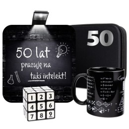 ZESTAW PREZENTOWY DLA GENIUSZA - PREZENT NA 50 URODZINY - PREZENT NA 50STKĘ