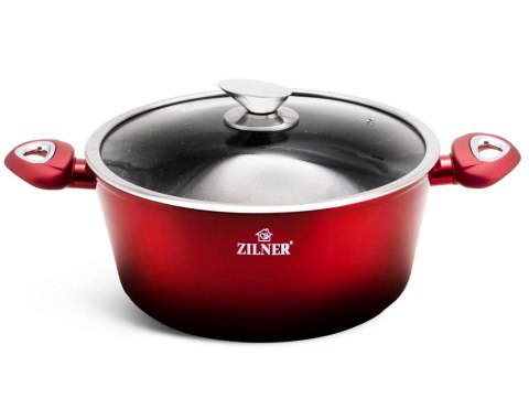 GARNKI z POWŁOKĄ GRANITOWĄ 15 ELE. ZILNER CHERRY RED NOIR ZL-8520 GARNKI z POWŁOKĄ GRANITOWĄ 15 ELE. ZILNER CHERRY RED NOIR ZL-8520