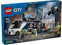 Klocki city 60418 policyjna ciężarówka z laboratorium kryminalnym