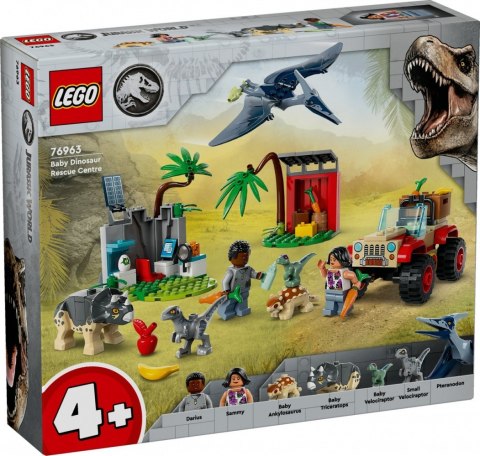 Klocki jurassic world 76963 centrum ratunkowe dla małych dinozaurów Klocki jurassic world 76963 centrum ratunkowe dla małych dinozaurów