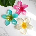 Spinka do włosów klamra XL KLIPS kwiat różowy ombre 6 cm SP403