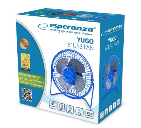 EA149B ES PERANZA WENTYLATOR 6" USB YUGO NIEBIESKI EA149B ES PERANZA WENTYLATOR 6" USB YUGO NIEBIESKI