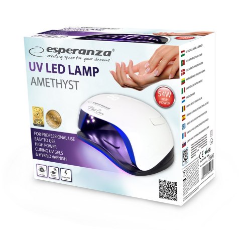 EBN005 ES PERANZA LAM PA UV LED DO LAKIERU HYBRYDOWEGO AMETHYST 54W EBN005 ES PERANZA LAM PA UV LED DO LAKIERU HYBRYDOWEGO AMETHYST 54W