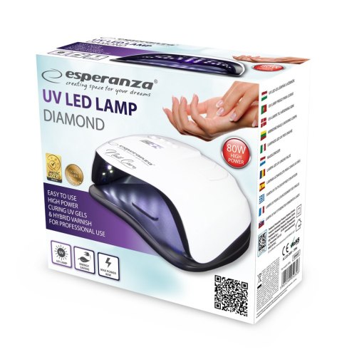 EBN007 ES PERANZA LAM PA UV LED DO LAKIERU HYBRYDOWEGO DIAMOND 80W EBN007 ES PERANZA LAM PA UV LED DO LAKIERU HYBRYDOWEGO DIAMOND 80W